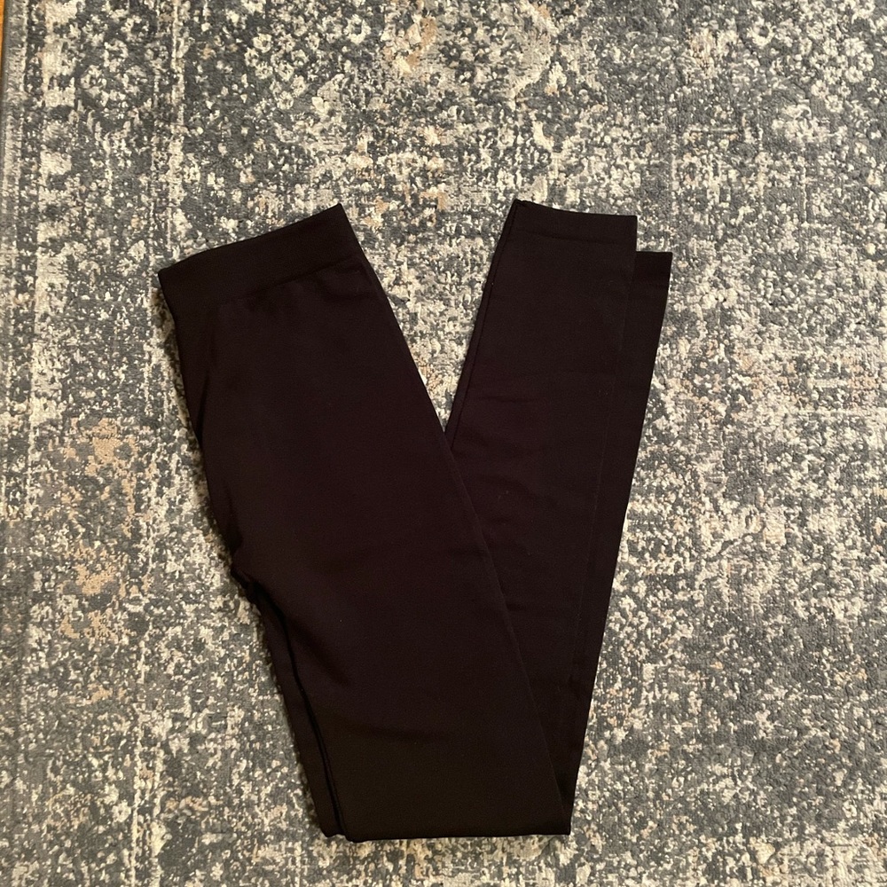 Pink republic black Fleece lined leggings juniors